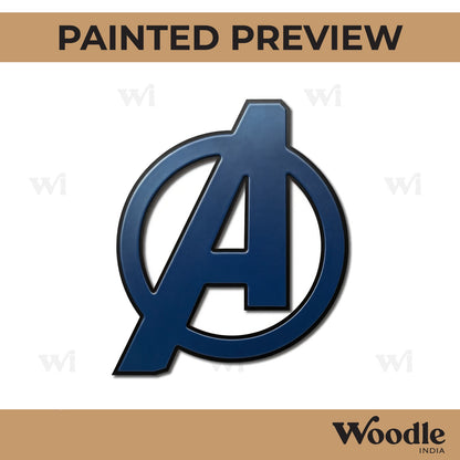 Avengers Marvel Logo Cutout MDF Design 1