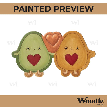 Avocado Kawaii Pre Marked MDF Design 1