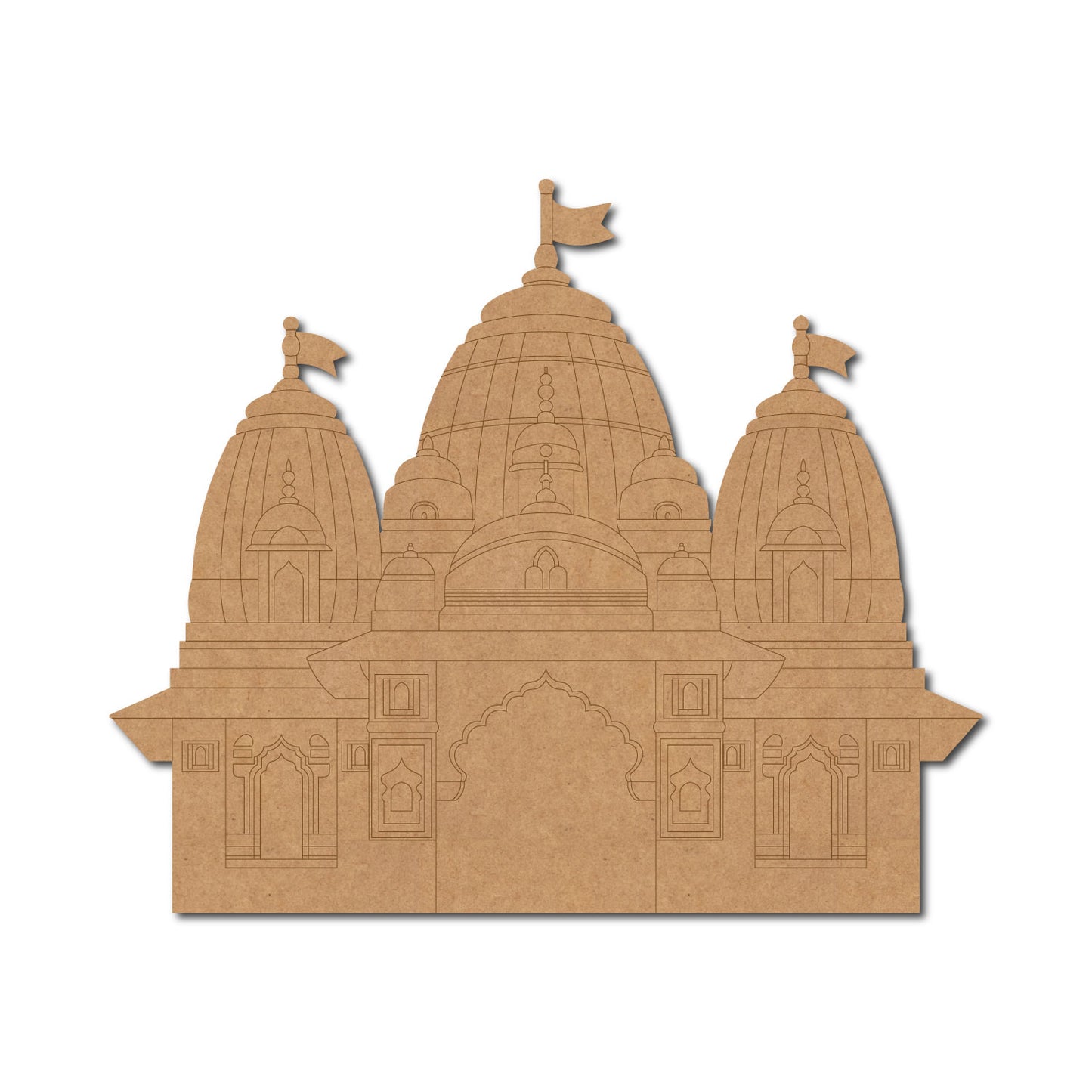Ayodhya Ram Mandir Pre Marked MDF Design 2