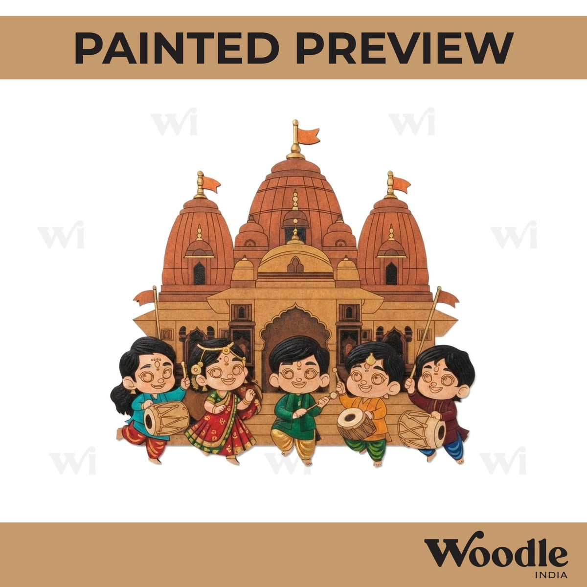Ayodhya Ram Mandir Pre Marked MDF Design 3