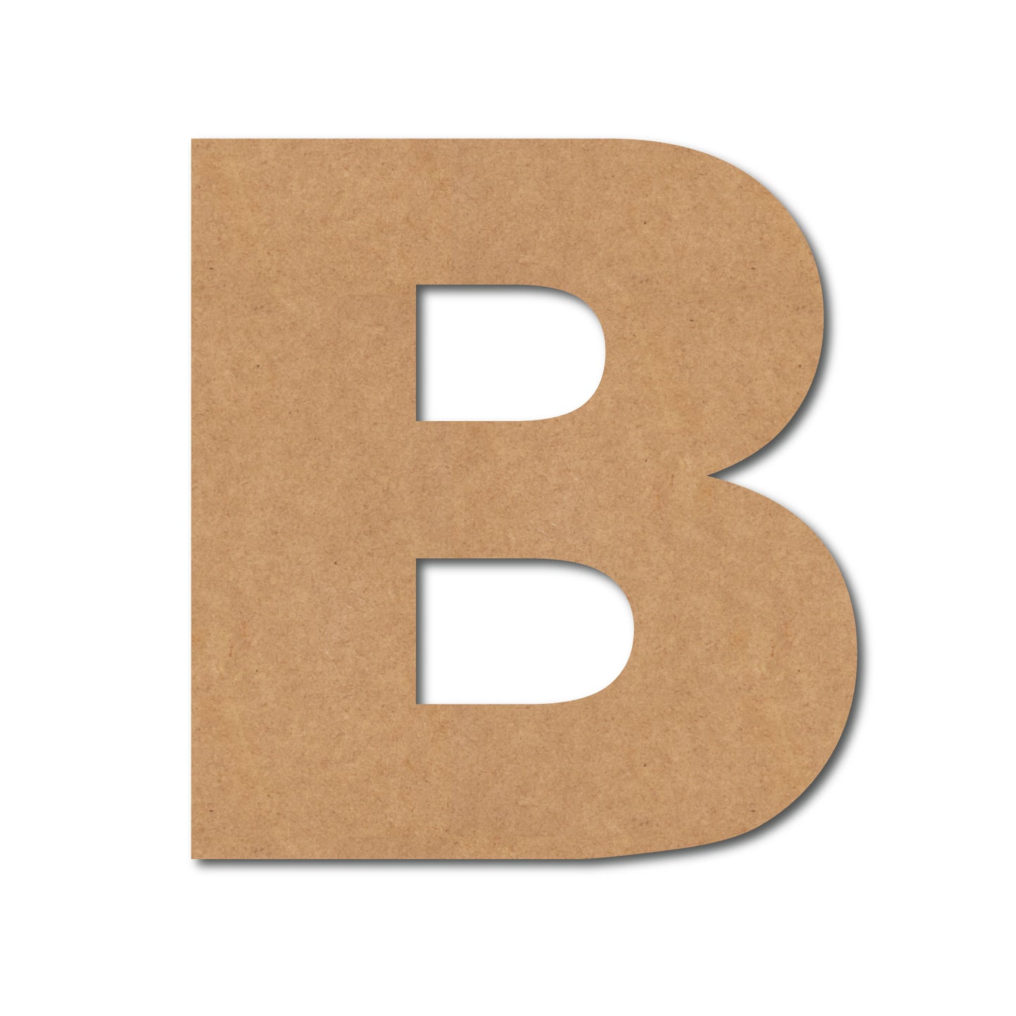 Alphabet B Monogram Cutout MDF Design 1