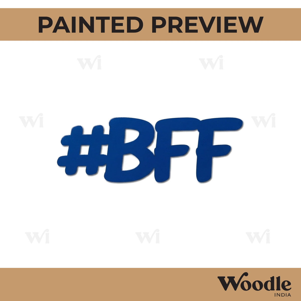 BFF Text Cutout MDF Design 1