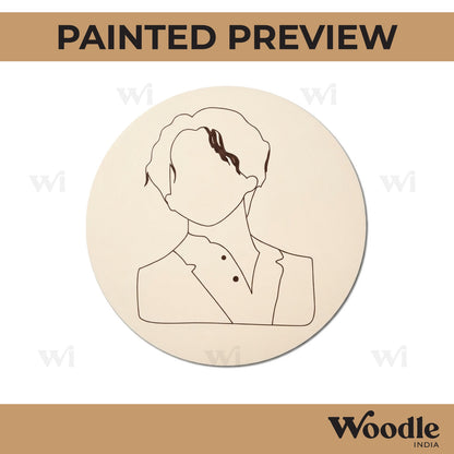 BTS Pre Marked Round MDF Design 1
