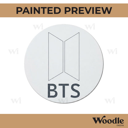 BTS Pre Marked Round MDF Design 2