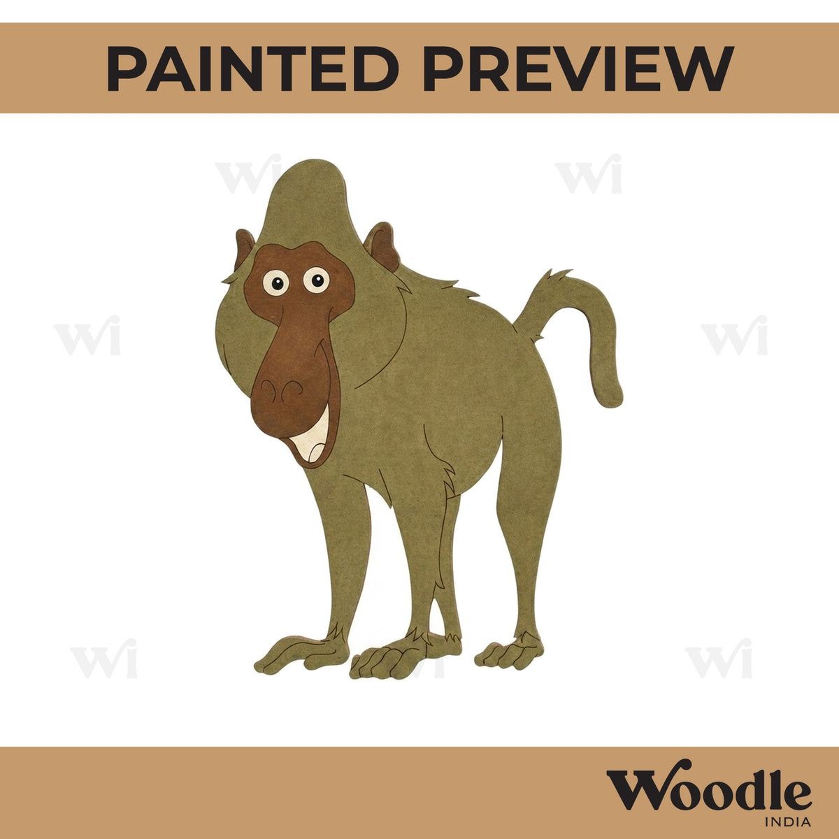 Baboon Pre Marked MDF Design 1