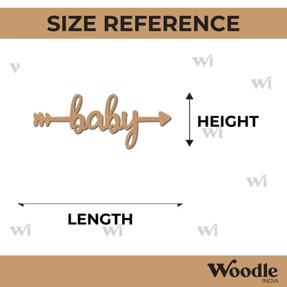 Baby Arrow Cutout MDF Design 1