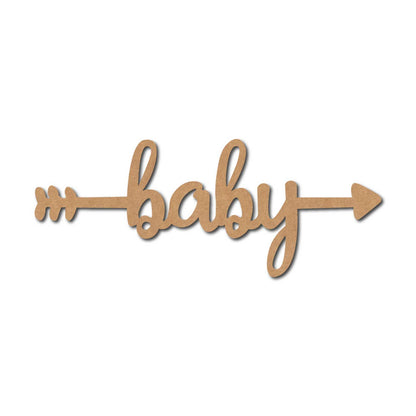 Baby Arrow Cutout MDF Design 1