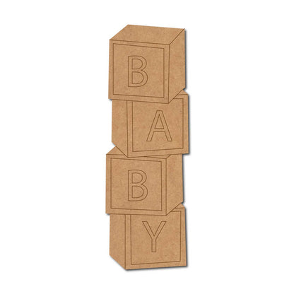 Baby Blocks Pre Marked MDF Design 1