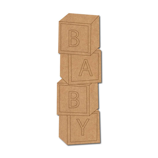 Baby Blocks Pre Marked MDF Design 1