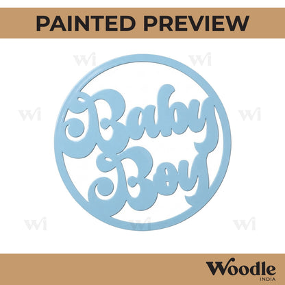 Baby Boy Cutout MDF Design 1