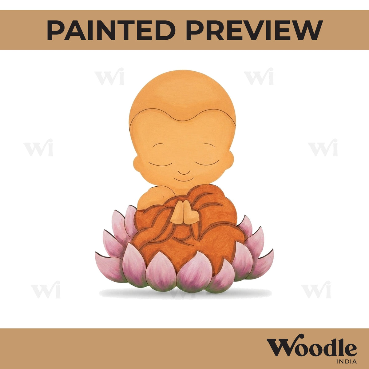 Baby Buddha Pre Marked MDF Design 2