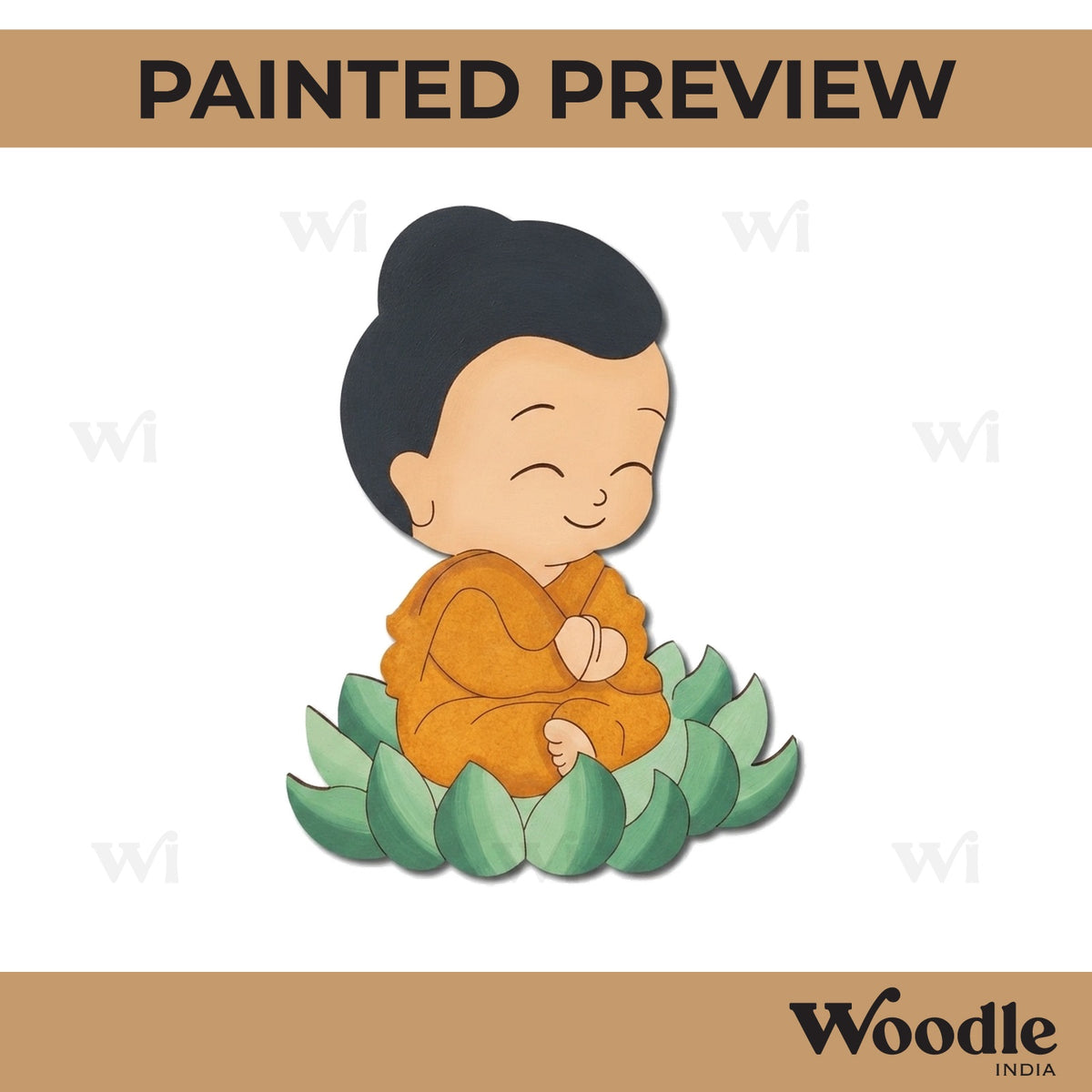 Baby Buddha Pre Marked MDF Design 3
