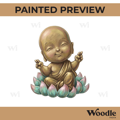 Baby Buddha Pre Marked MDF Design 4