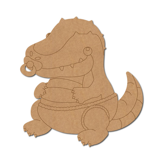 Baby Crocodile Pre Marked MDF Design 1