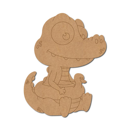 Baby Crocodile Pre Marked MDF Design 2