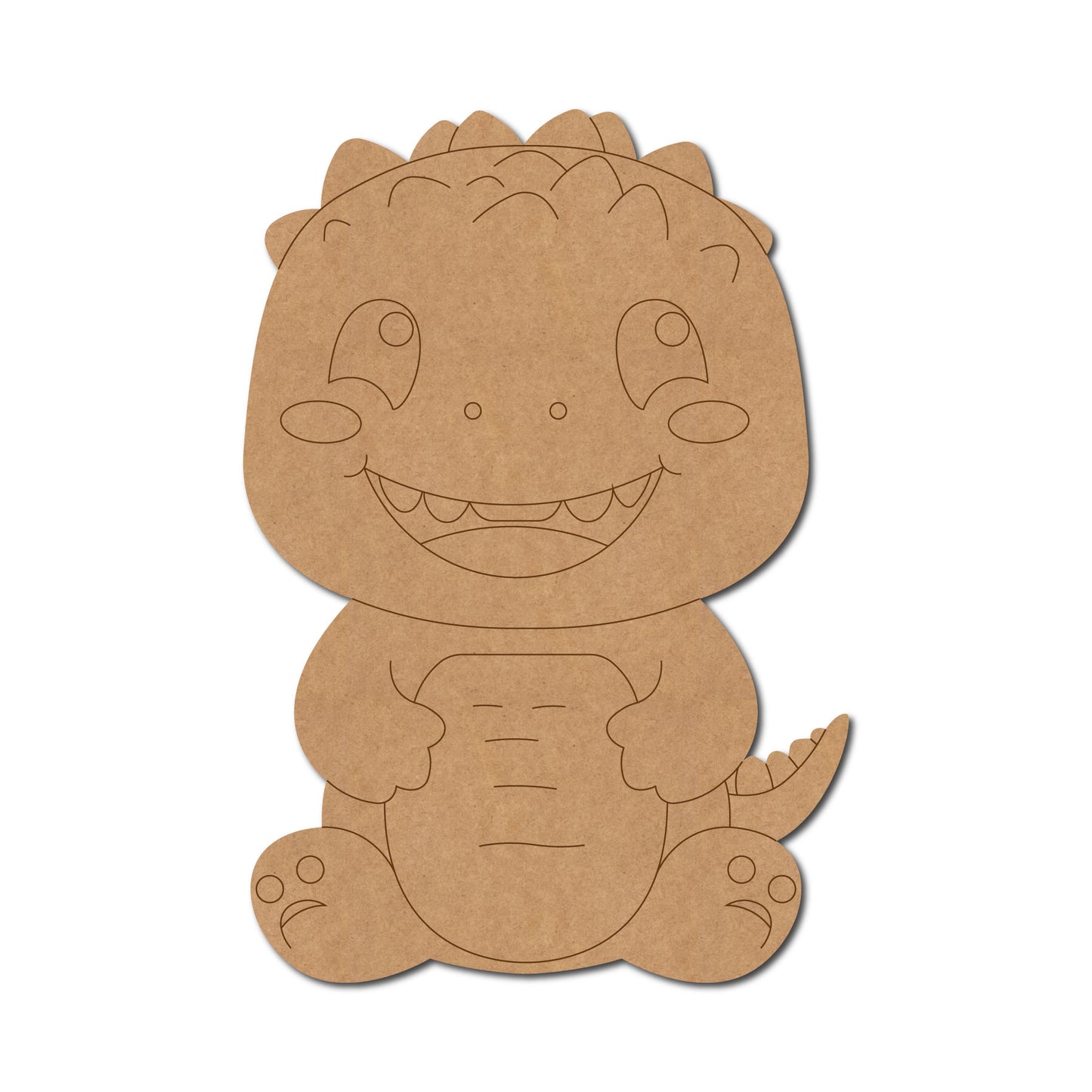 Baby Crocodile Pre Marked MDF Design 4