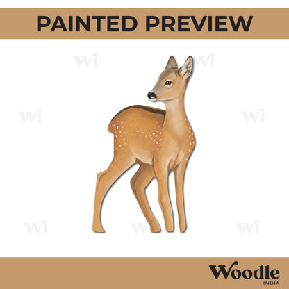 Baby Deer Cutout MDF Design 1
