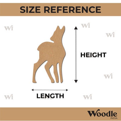 Baby Deer Cutout MDF Design 1