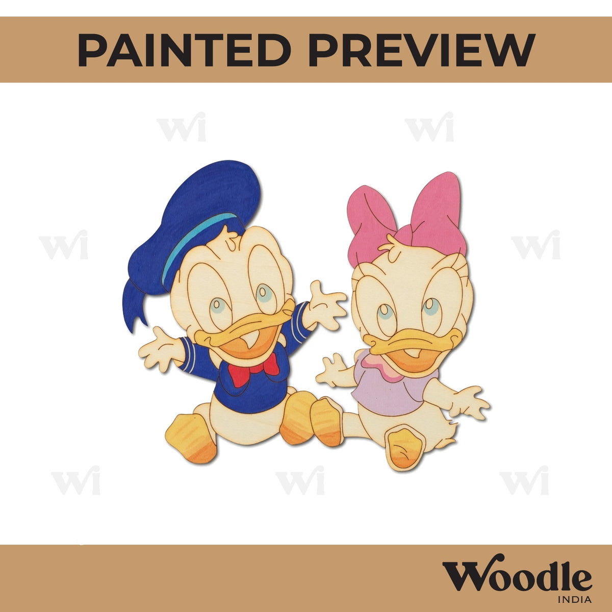 Baby Donald Ducks Pre Marked MDF Design 1