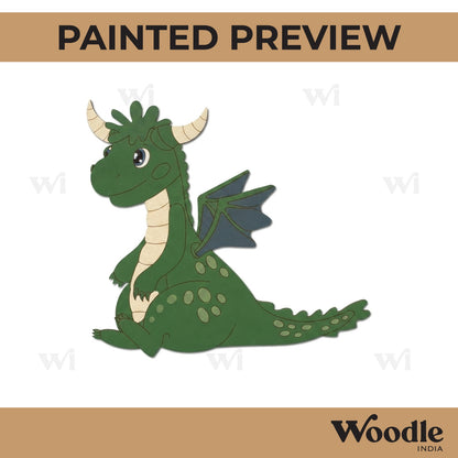 Baby Dragon Pre Marked MDF Design 1