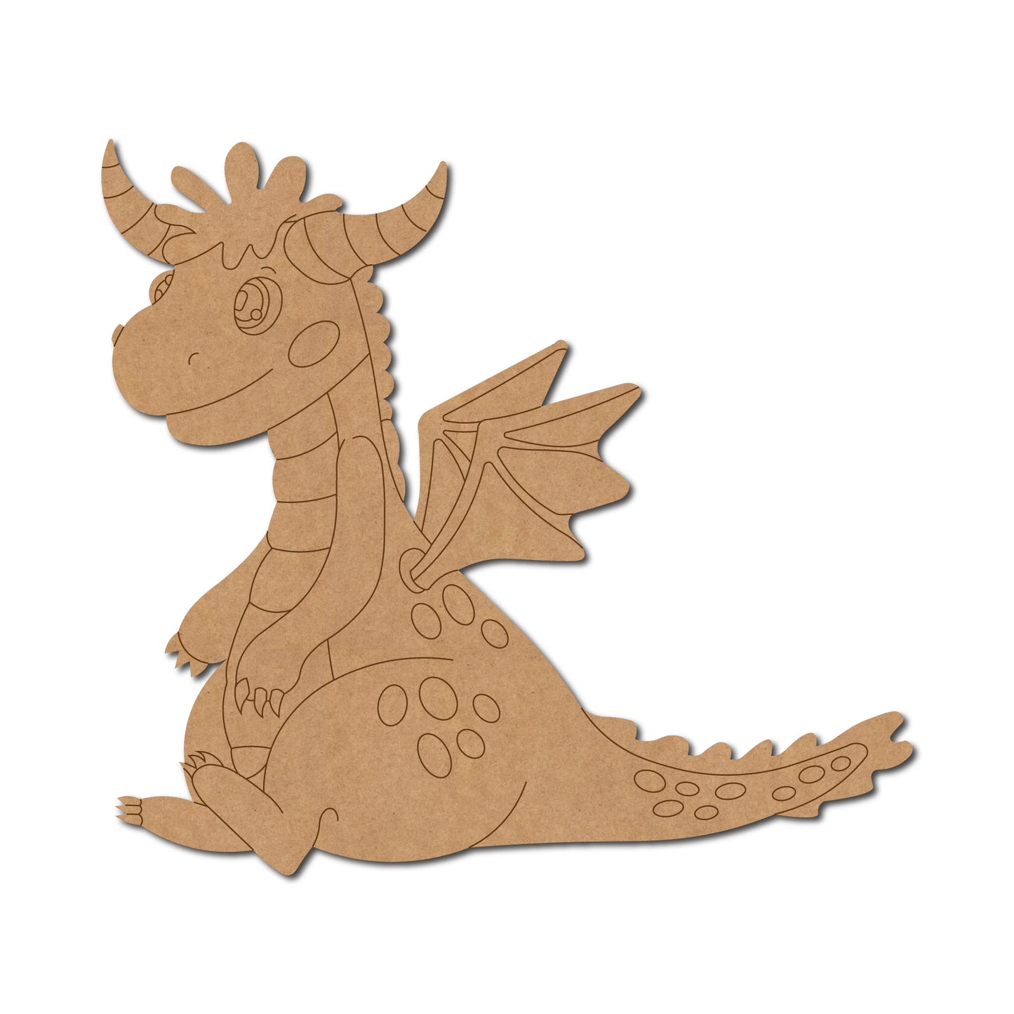 Baby Dragon Pre Marked MDF Design 1