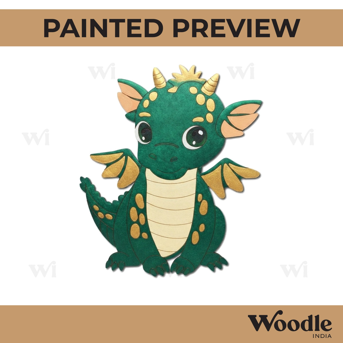 Baby Dragon Pre Marked MDF Design 2