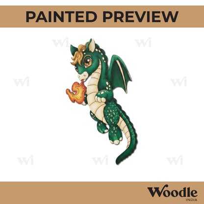 Baby Dragon Pre Marked MDF Design 3