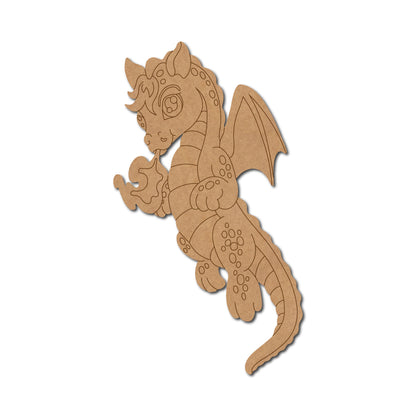 Baby Dragon Pre Marked MDF Design 3