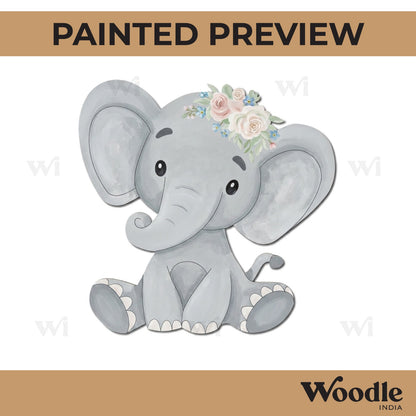 Baby Elephant Pre Marked MDF Design 2