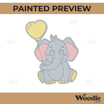 Baby Elephant Pre Marked MDF Design 4
