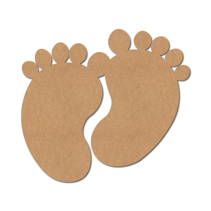Baby Feet Cutout MDF Design 1