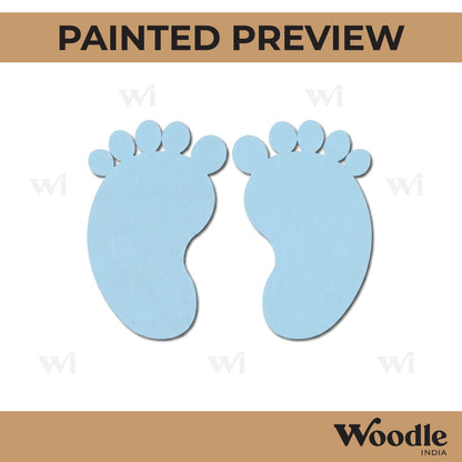 Baby Feet Cutout MDF Design 2