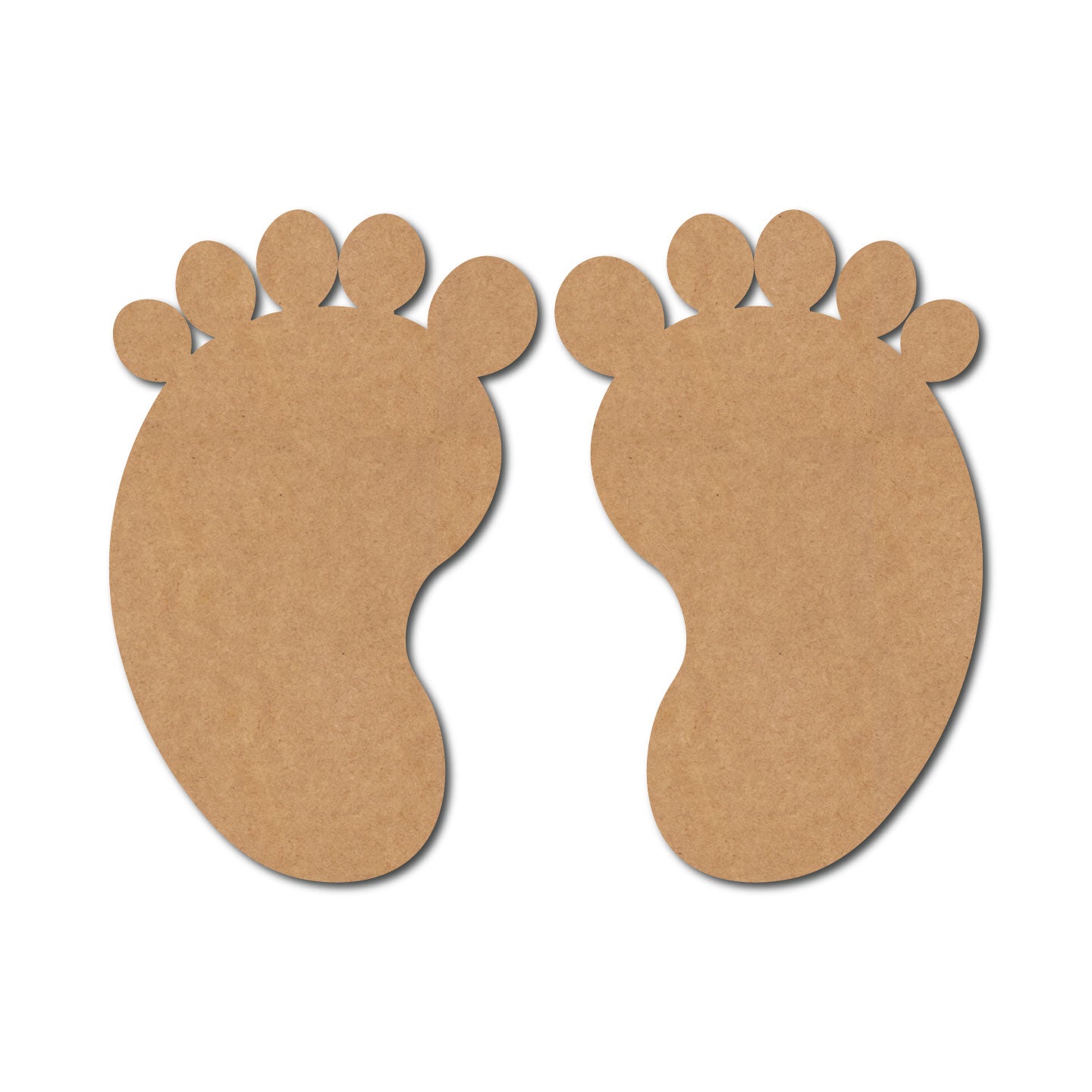 Baby Feet Cutout MDF Design 2