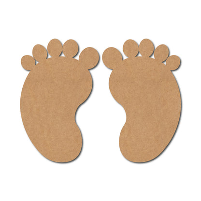 Baby Feet Cutout MDF Design 2
