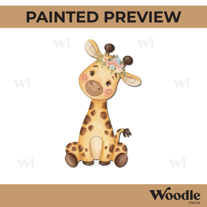 Baby Giraffe Pre Marked MDF Design 1