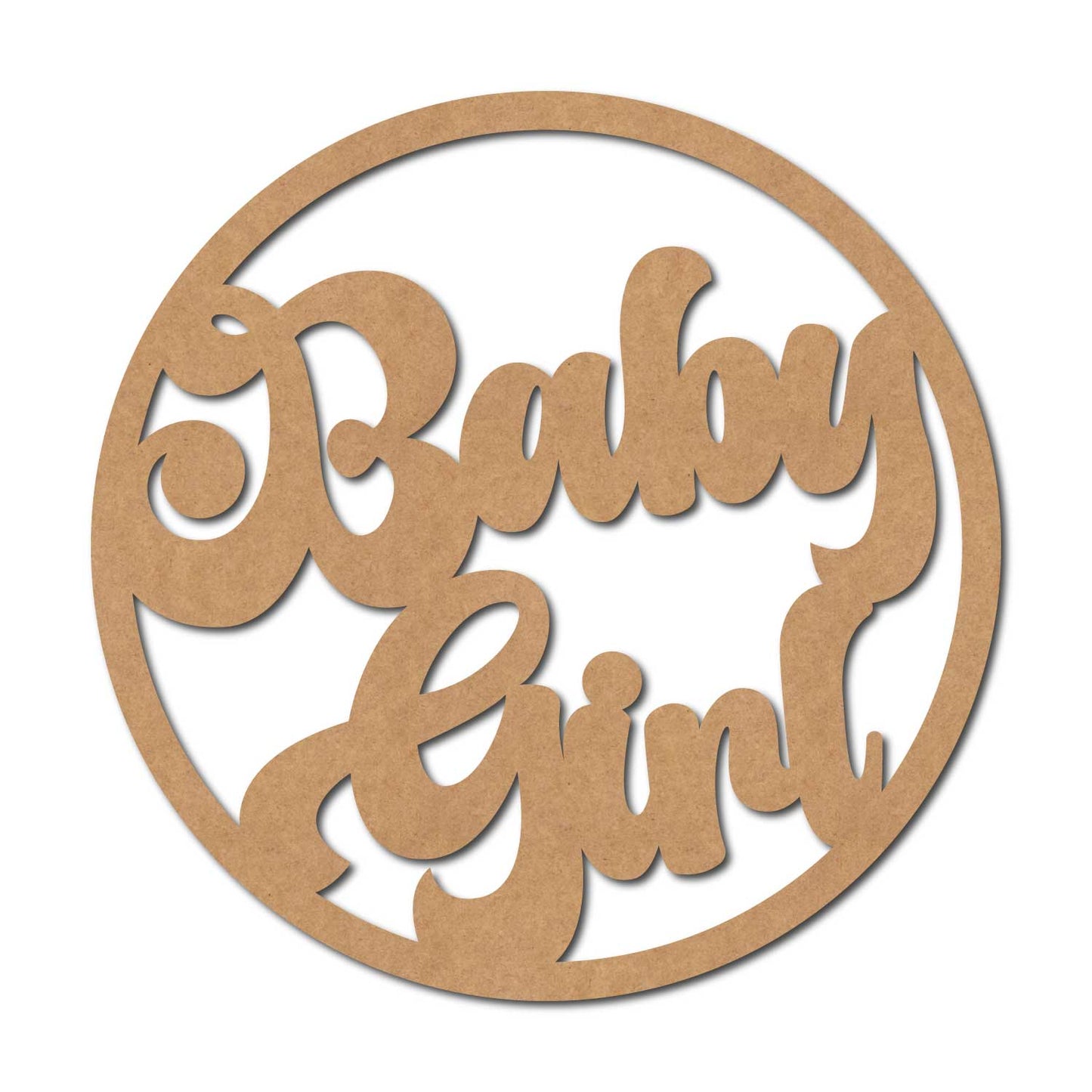 Baby Girl Cutout MDF Design 1