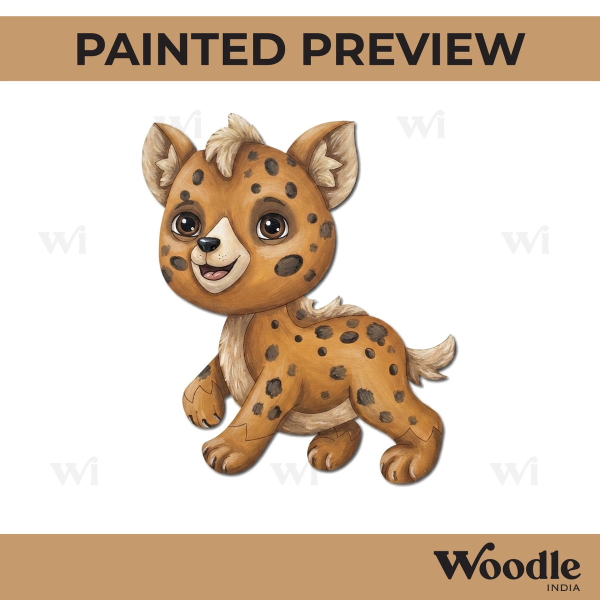 Baby Hyena Pre Marked MDF Design 1