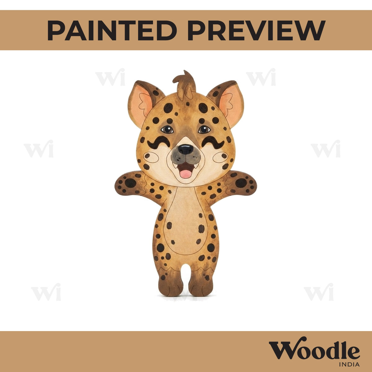 Baby Hyena Pre Marked MDF Design 2