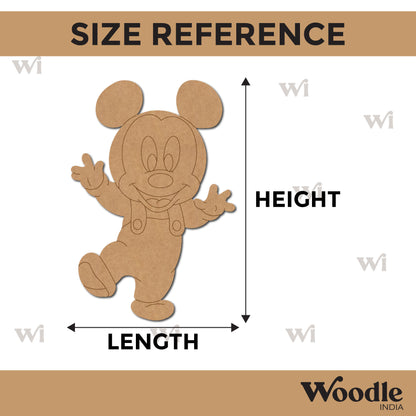 Baby Mickey Mouse Pre Marked MDF Design 1