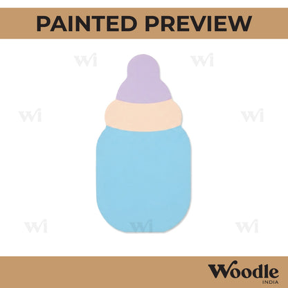 Baby Milk Bottle Cutout MDF Design 1