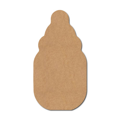 Baby Milk Bottle Cutout MDF Design 1