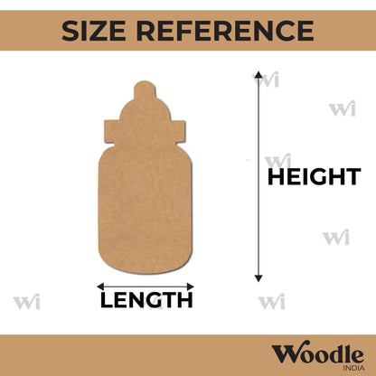 Baby Milk Bottle Cutout MDF Design 2