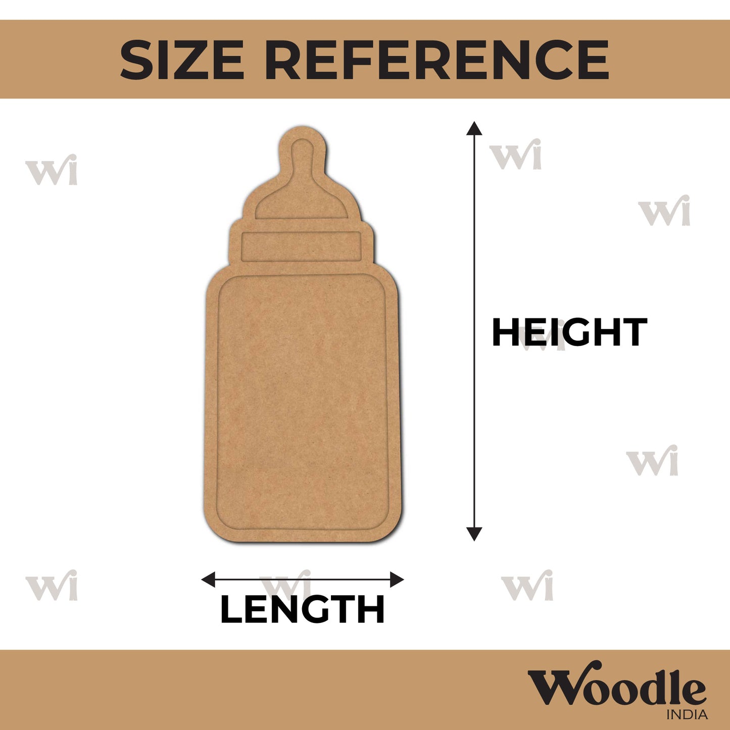 Baby Milk Feeder Two Layered Base MDF Design 1