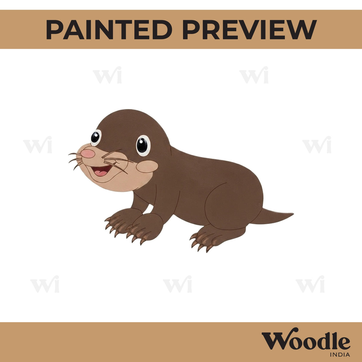 Baby Mole Pre Marked MDF Design 1
