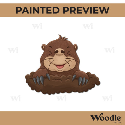 Baby Mole Pre Marked MDF Design 2