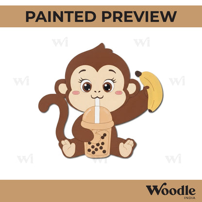 Baby Monkey Pre Marked MDF Design 2