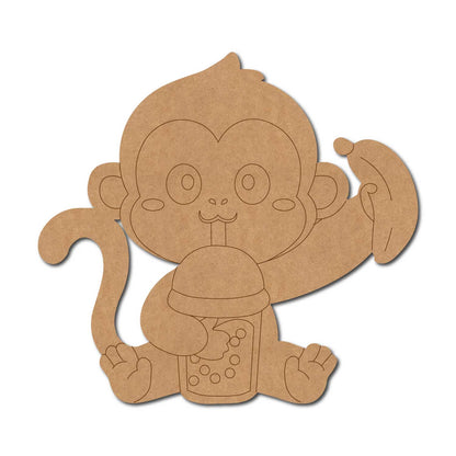 Baby Monkey Pre Marked MDF Design 2