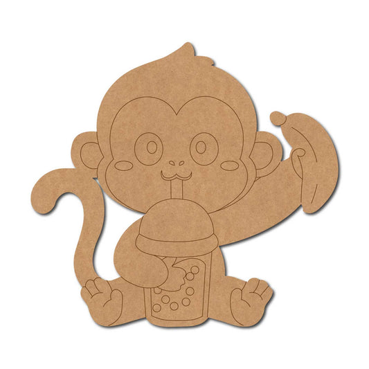Baby Monkey Pre Marked MDF Design 2