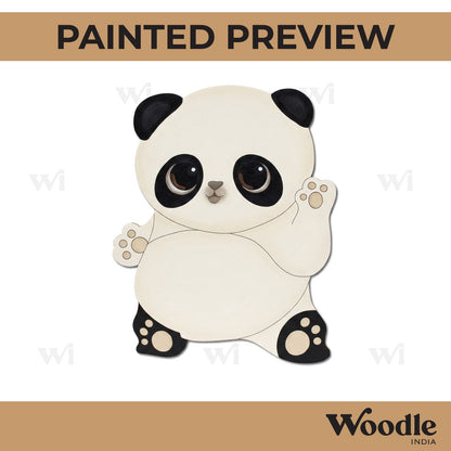 Baby Panda Pre Marked MDF Design 1