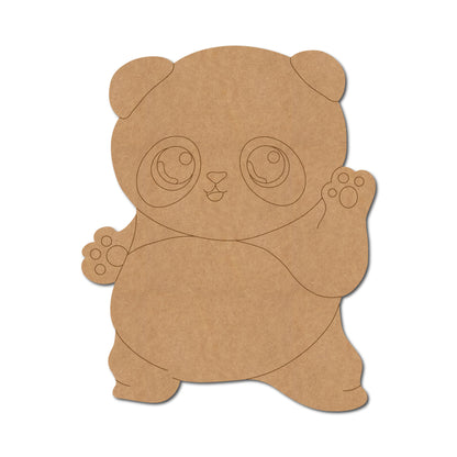 Baby Panda Pre Marked MDF Design 1